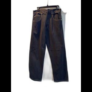 DMAE Y2K Jeans Mens W32x 34 LBlack Denim Baggy Streetwear Hip Hop Skater VTG